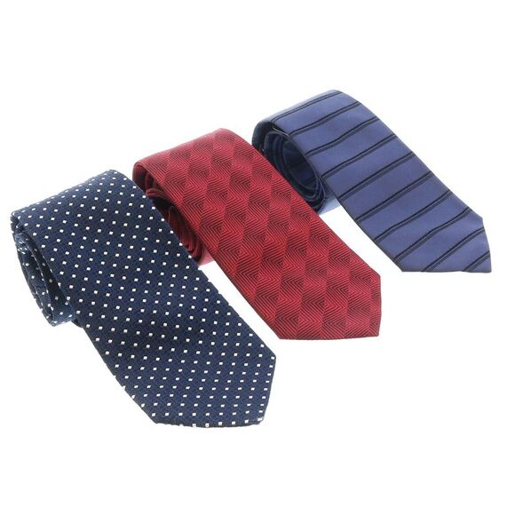 Emporio Armani Multicolor Assorted 100% Silk Tie Collection-Set of 3
